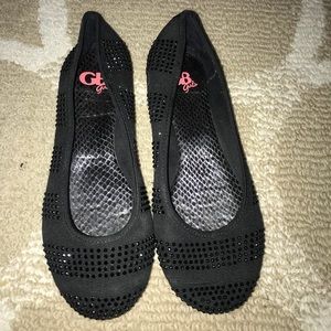 2/$10 Black Studded GB FLATS